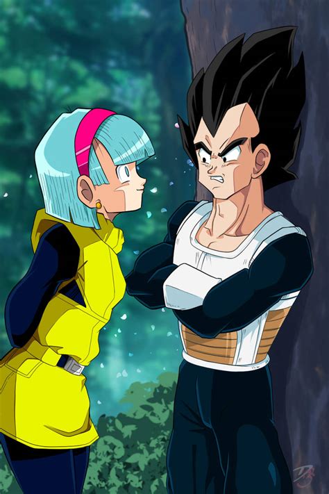 hija de bulma y vegeta|vegeta and bulma kissing.